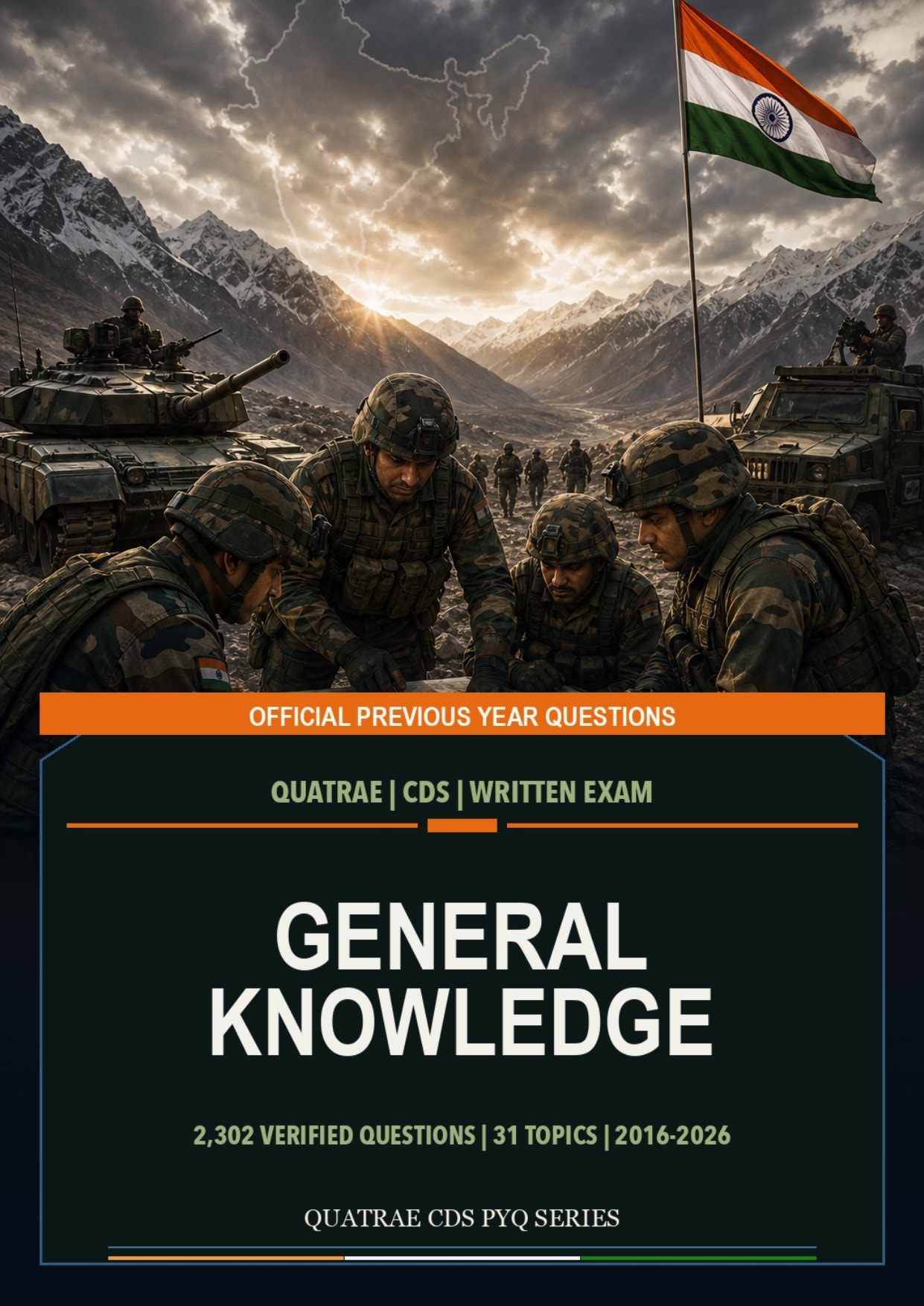 CDS General Knowledge - 11 Years of PYQs (2016-2026) cover