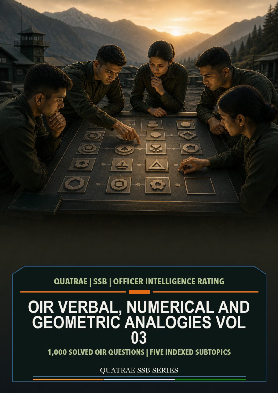 OIR Verbal, Numerical & Geometric Analogies — Volume 3